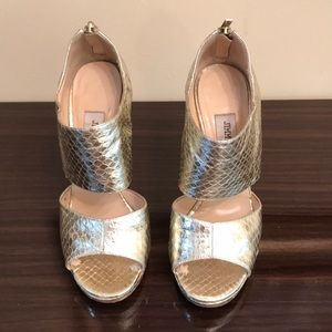 Jimmy Choo gold booties
